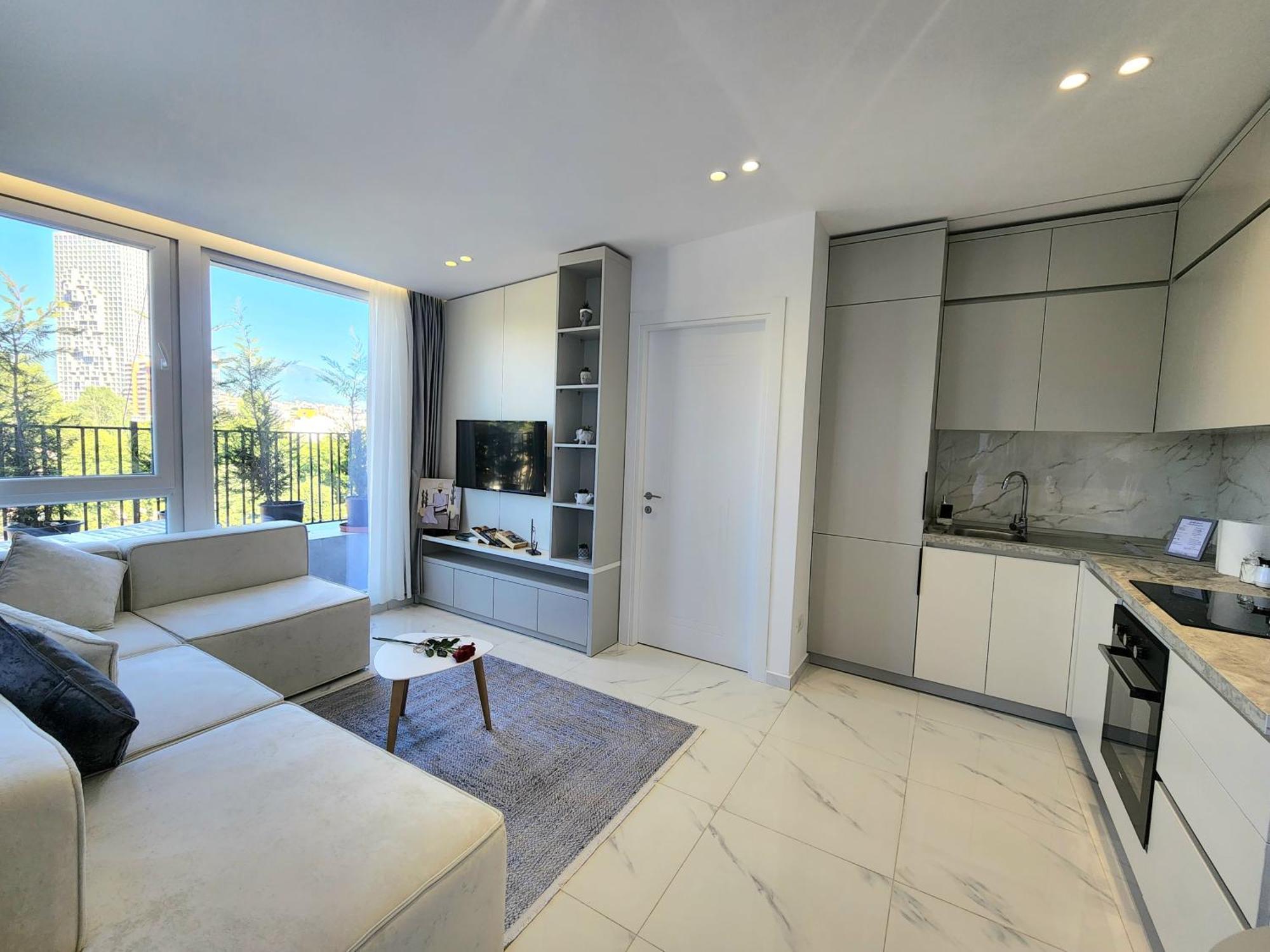 Penthouse With A City View Tirana Exterior foto